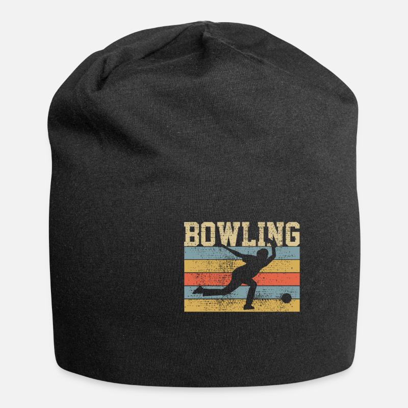 Bowling Bowling Bowling - Jersey Beanie - black