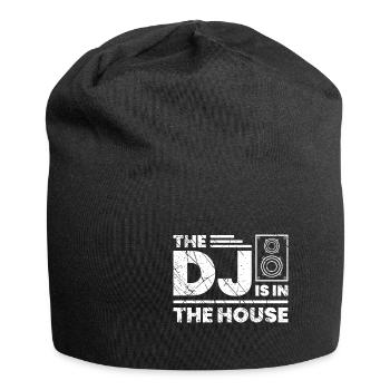 DJ Platten Djane Turntable Musik Vinyl - Jersey-Beanie - Schwarz - Vorne