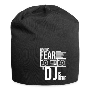DJ Platten Djane Turntable Musik Vinyl - Jersey-Beanie - Schwarz - Vorne