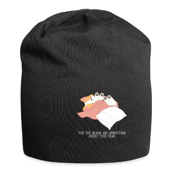 Corgi - T-shirt Corgi - chiot - pattes - rengaine - Bonnet en jersey - noir - Devant
