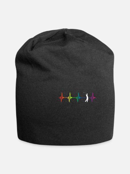 Golf Rainbow Heartbeat - Jersey-Beanie - Schwarz