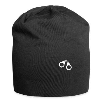 Handschellen für Gefängnis - Jersey-Beanie - Schwarz - Vorne
