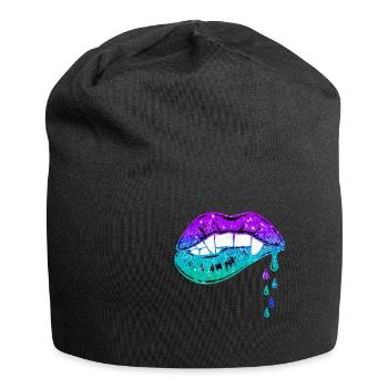 Lèvres fondantes - Bonnet en jersey - noir - Devant