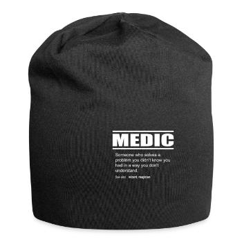 Funny Description Tee Medic Edition - Jersey-Beanie - Schwarz - Vorne