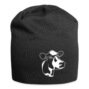 Kuh Sonnenbrille Brille Cool Meme Kinder - Jersey-Beanie - Schwarz - Vorne
