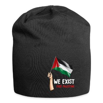 Palästina - Jersey-Beanie - Schwarz - Vorne