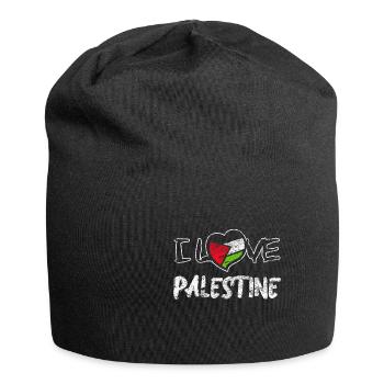 Palästina - Jersey-Beanie - Schwarz - Vorne