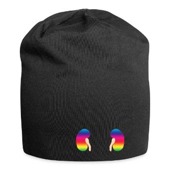 Niere Bunt Organ Mensch Geschenkidee - Jersey-Beanie - Schwarz - Vorne