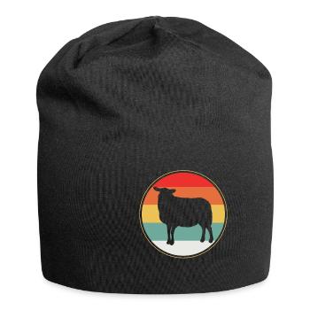 Schaf - Jersey-Beanie - Schwarz - Vorne