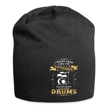 Drums - Jersey Beanie - black - Front