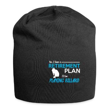 Billard - Jersey-Beanie - Schwarz - Vorne