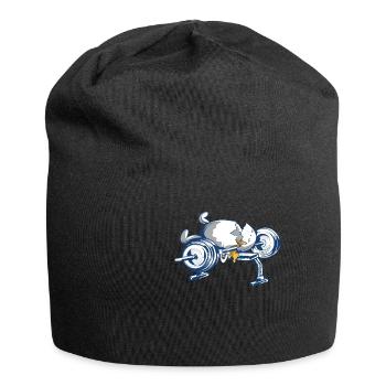 Weightlifting Fitness Sport Egg Ironic - Jersey Beanie - black - Front