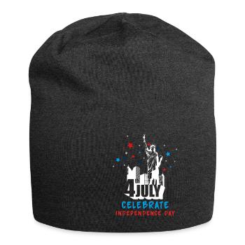 July 4th - Jersey Beanie - charcoal grey - Front