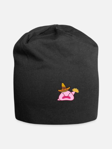 Mexikanisch - Jersey-Beanie - Schwarz