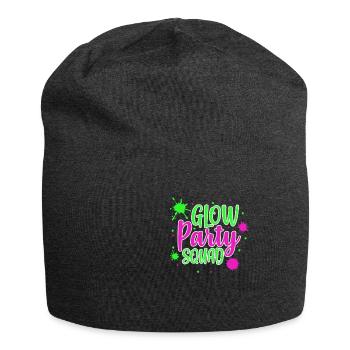 Équipe de fête lueur - Bonnet en jersey - charbon - Devant