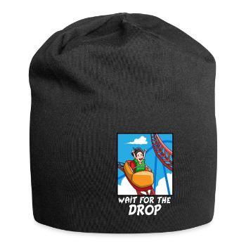 Achterbahn Fahrgeschäft Themenpark Rummel Geschenk - Jersey-Beanie - Schwarz - Vorne