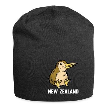 Nouvelle-Zélande Nouvelle-Zélande Kiwi New Zealand Cadeau - Bonnet en jersey - charbon - Devant