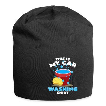 Ceci est mon lavage de voiture T-shirt lavage de voiture - Bonnet en jersey - noir - Devant