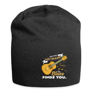 Du kannst Blues nicht finden Geschenkidee Musik - Jersey-Beanie - Schwarz - Vorne