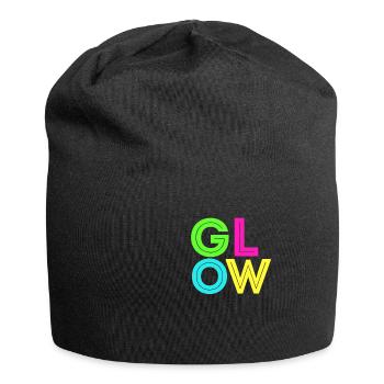 Glow - Jersey-Beanie - Schwarz - Vorne