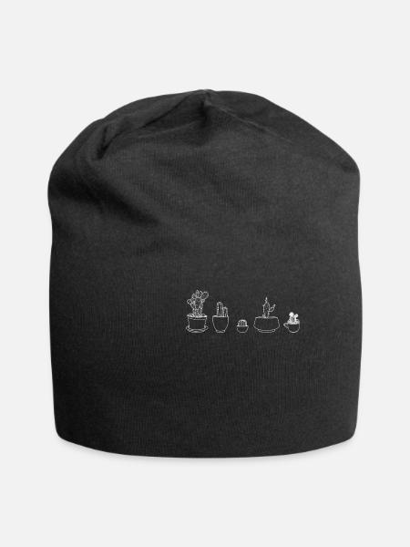 cactus - Jersey Beanie - black