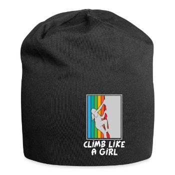 Cadeau d'escalade escalade escalade escalade gym - Bonnet en jersey - noir - Devant