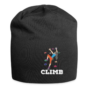 Cadeau d'escalade escalade escalade escalade gym - Bonnet en jersey - noir - Devant