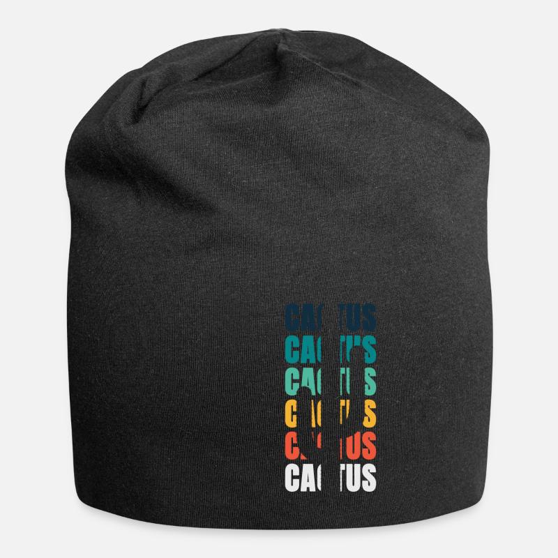 Cactus Cactus Cactus - Jersey-Beanie - Schwarz