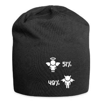 Angels and Demons - Funny saying - Jersey Beanie - black - Front