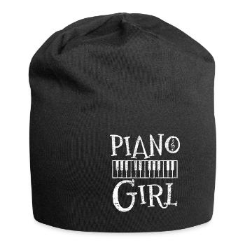Klavier - Jersey-Beanie - Schwarz - Vorne