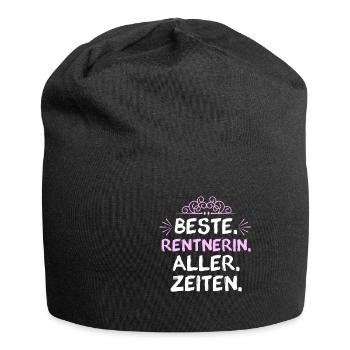 Ruhestand Rentnerin Lustig Geschenk - Jersey-Beanie - Schwarz - Vorne