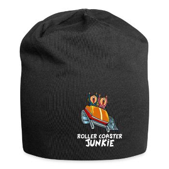 Achterbahn Fahrgeschäft Themenpark Rummel Geschenk - Jersey-Beanie - Schwarz - Vorne