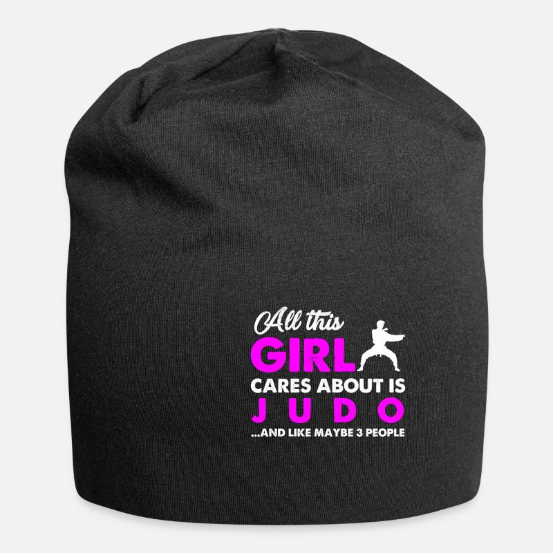 Judo Girl - Jersey-Beanie - Schwarz