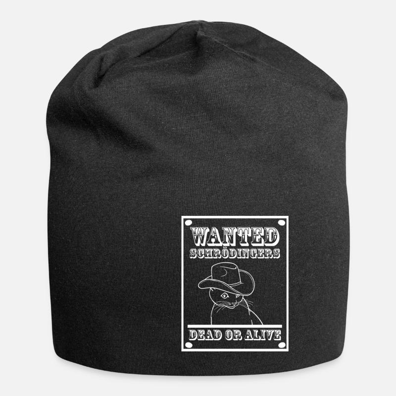 Schrödinger's Cat - Schrödingers Katze Wanted - Jersey Beanie - black