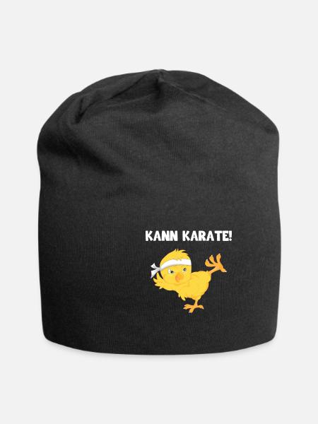 Kann Karate Küken - Jersey-Beanie - Schwarz