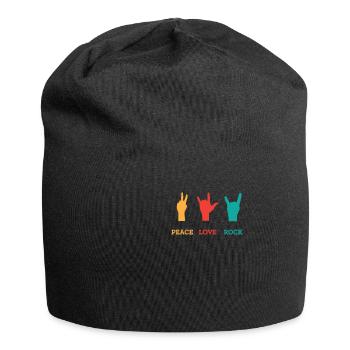 80er Jahre Retro Kassette Outfit Kostüm Vintage - Jersey-Beanie - Schwarz - Vorne