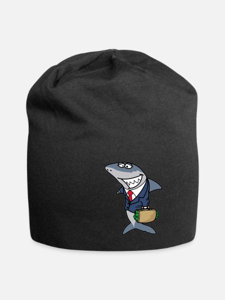 méchant hai de requin locataire hai de l’immobilier hai immobilier cadeau - Bonnet en jersey - noir