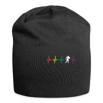 Flag Football Rainbow Heartbeat - Jersey-Beanie - Schwarz - Vorne