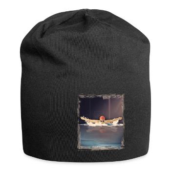 Papillon nageant flotteur cadeau - Bonnet en jersey - noir - Devant