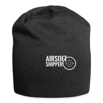 Airsoft - Softair - Fadenkreuz - Airsoftwaffe - Jersey-Beanie - Schwarz - Vorne