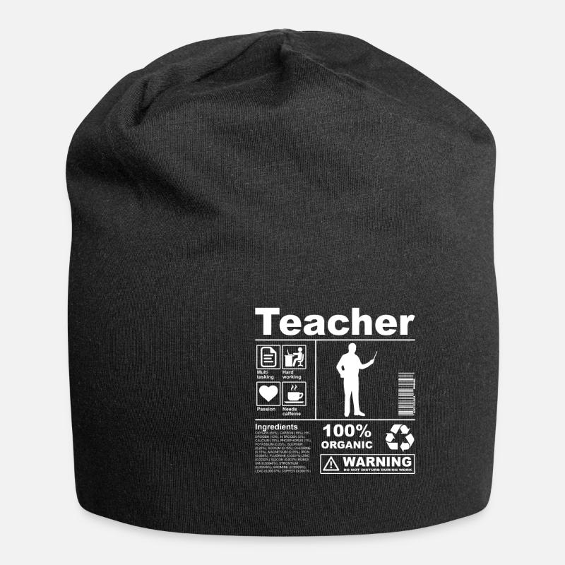 Teacher Product Description - Jersey Beanie - black