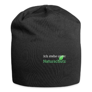 ich stehe unter naturschutz - Jersey-Beanie - Schwarz - Vorne