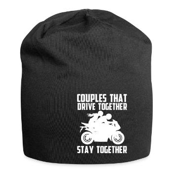 Couples That Drive Together Stay Together - Jersey Beanie - black - Front