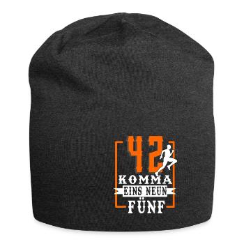 Marathon - Jersey Beanie - charcoal grey - Front