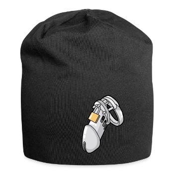 Chastity Keuschheitsgürtel Cuckold Sub Sklave - Jersey-Beanie - Schwarz - Vorne