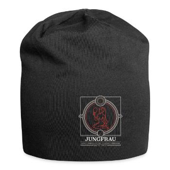 Zodiac Virgo Horoscope Birth Ascendant - Jersey Beanie - black - Front