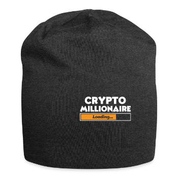 Krypto Millionär - Jersey-Beanie - Anthrazit - Vorne