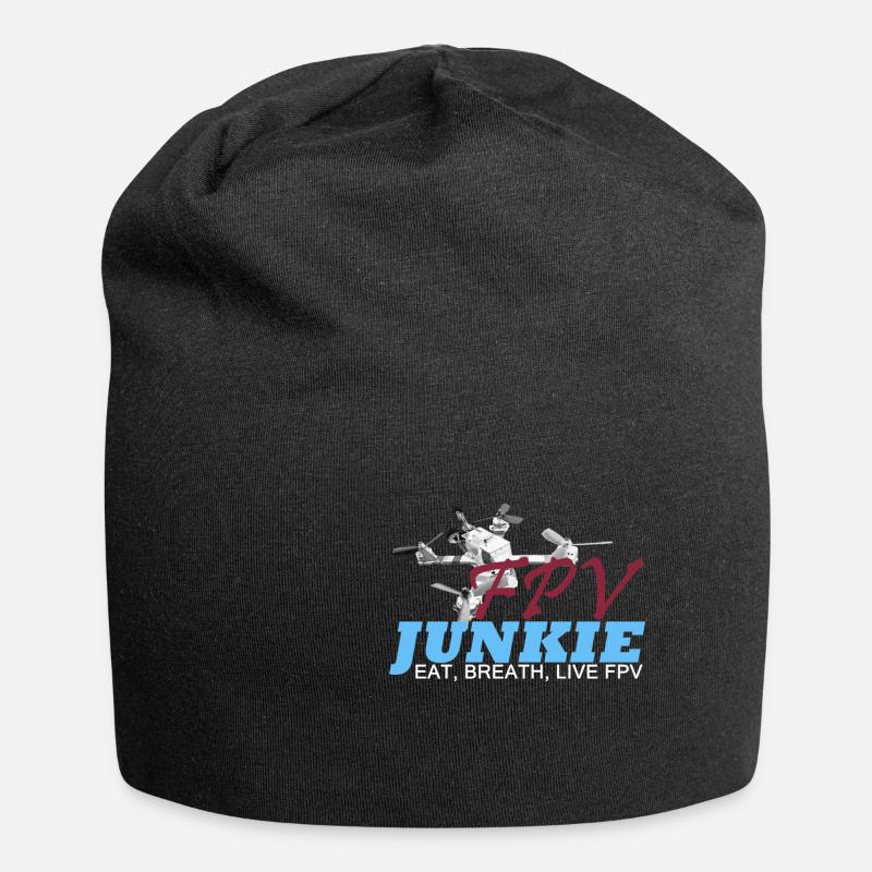 fpv junkie - Bonnet en jersey - noir
