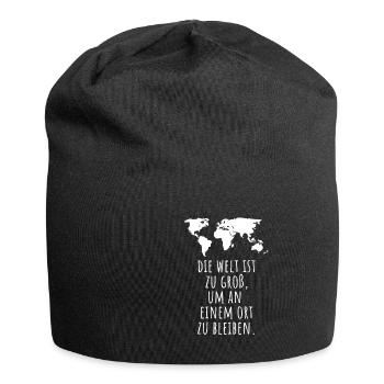 Reisen - Jersey-Beanie - Schwarz - Vorne