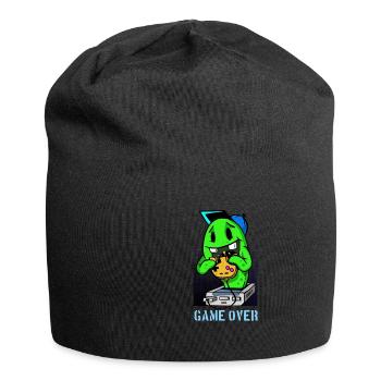 Gaming Gamer Comic Jeu terminé - Bonnet en jersey - noir - Devant